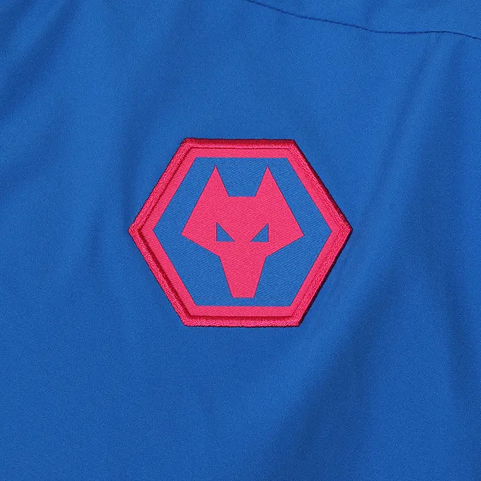 Wolves Kits Shop | Official 2025-26 Players Training LW Jacket – Blue Wolverhampton Wanderers Apparel